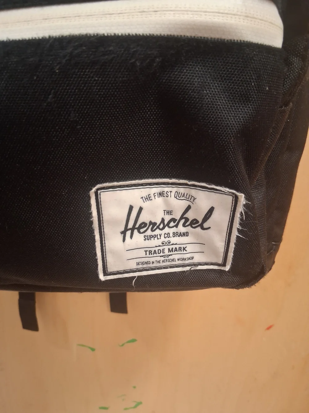 Herschel Classic Black Backpack with Front Zip Pocket